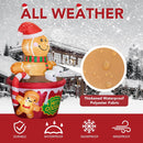 ZPISF 6 FT Christmas Inflatables Outdoor Decorations, Cute Christmas Blow Up Yard Decorations Gingerbread Man in Hot Cocoa Mug Scene for Garden Lawn Xmas Decor — 5