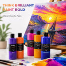 Nicpro 14 Colors Large Bulk Acrylic Paint Set for Artist (16.9 oz, 500 ml) | 16.9 Fl Oz (Pack of 14) — 2