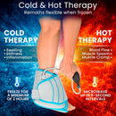 Vive Compression Ankle Ice Pack Wrap for Foot Pain Relief - Soft Cold Brace for Recovering Injuries - Support for Swelling, Sprains, & Fractures - Filled with Reusable Gel, Fits Small & Large Feet — 5