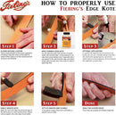 Fiebing's Edge Kote (4oz, Mahogany) - Leather Edge Paint for Shoes, Furniture, Purses, Couches, Belts - Flexible, Water Resistant, Semi Gloss Color Coating Leather Dye to Protect Natural Edges — 7