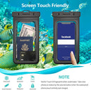 6 Pack 8.5" Waterproof Cell Phone Pouch - Underwater Dry Bag Case Lanyard - Water Proof Clear Holder Protector for iPhone 17 16 15 Pro Max Plus Samsung Galaxy S25 S24 Ultra Note for Beach Swimming — 6