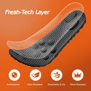 4D Cloud-Soft Comfort Soles for Men - Memory Foam Steppers Insoles with Fresh-Tech Fabric - Arch Support Trim to Fit Insoles for Enhanced Foot Comfort and Fatigue Relief (US M 7.5-10.5) - Black — 2