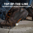 Danner Vicious Composite Toe Work Boots for Men - Brown/Orange — 5