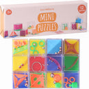THE TWIDDLERS 12 Pack Brain Teaser Puzzle Cubes, Kids Party Favors - Assorted Difficulty Levels, Christmas Goodie Bag Fillers, Birthday Party Toys, Educational Classroom Prizes, Gifts for Boys Girls — 1