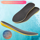 Orthotic Plantar Fasciitis Memory Foam Comfort Elevator Shoe Insole 1/2 Inch Height Increase (Yellow) Excellent Shock Absorption and Cushioning Best Insoles for Men n Women for Everyday Use -Large — 2