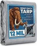 Tarp 16x20FT, 12 Mil Heavy Duty Waterproof Poly Tarps with Grommets &…