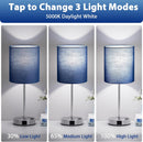Fenmzee Touch Lamps for Bedroom Set of 2 - Dimmable, USB C+A, AC Outlet — 3