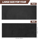 Shkira 12''X24'' Full Grain Black Leather Sheets for Crafts - Pieces for Leather Working - 1.3MM Thick Cowhide Pieces - Sheet for Sewing Hobby Arts and Crafts — 2
