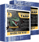 Tarps Waterproof 10x12 Feet, 2 Pack Heavy Duty Blue Tarp Cover 8 Mil Thick,…