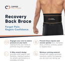 Copper Compression Back Brace. Copper Infused Lumbar Support for Lower Back Relief, Sciatica, Herniated Disc, Scoliosis, Pain & Strains. Adjustable & Breathable. Fits Men & Women (Waist 36" - 42") — 6