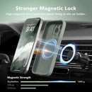 Magnetic for iPhone 15 Pro Case Silicone Calke Green — 3