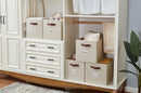DECOMOMO Storage Bins, Cube Storage Bin with Labels — 8