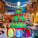 COMIN 7 FT Christmas Inflatables Tree Outdoor Decorations Blow Up Yard Present Box with Built-in LEDs for Indoor Party Garden Lawn Decor (Color-27323) — 1
