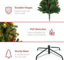 Best Choice Products 6ft Pre-Lit Pre-Decorated Artificial Christmas Tree Spruce w/Twinkling LEDs Pinecones, Berries, 250 Lights, w/ 798 Tips — 6