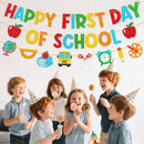 Shzbtdo Pre-Strung First Day of School Banner, Back to School Decorations — 6