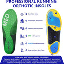 Running Insoles Arch Support Inserts for Men & Women Plantar Fasciitis - Green — 5