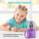 JARLINK Electric Pencil Sharpener, Heavy Duty Helical Blade, Auto Stop | Purple — 8