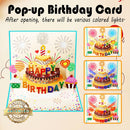 Pop Up Birthday Cards for Men - LED Light & Music Birthday Card | Brown — 2