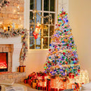 Hykolity 7.5 ft Prelit Christmas Tree with 1,446 Snow Flocked Branches — 7