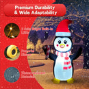 PTS 5FT Inflatable Penguin with Christmas Hat Outdoor Decoration, Christmas Blow Up Yard Decorations, Built-in LED Lights Inflatables Xmas Holiday Funny Decor for Indoor Lawn Garden — 5