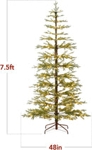 Best Choice Products Pre-Lit Sparse Christmas Tree 7.5ft Artificial Pine Holiday Décor Aspen Noble Fir w/ 2-in-1 White & Multicolor LED Lights — 2