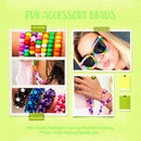 1000+PCS Assorted Pony Beads for Bracelets, 9mm Acrylic Rave Kandi Bead Bulk with Cute Heart Star Butterfly Fun… — 8