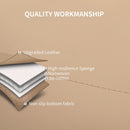 HChengkikz Front Car Seat Cover, Waterproof Faux Leather (Beige) — 3