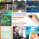 Liquid Chalk Markers for LED Drawing Note Board Acrylic Calendar Planning Board Clear Glass Dry Erase Whiteboard Window Mirror Christmas Holidays Painting, 14 Pack, 12 Vibrant Colors, 1mm Fine Points | 14 Pack 12 Colors-1mm Tips — 4