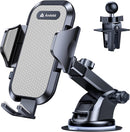andobil Car Phone Holder, True Military-Grade 95+LBS Strongest Suction Cell Phone Mount for Car Dashboard Windshield Vent Easy Clamp Truck Cradle Stand for iPhone 18 Pro Max 17 16 15 14 13 Android | Grey photo 1