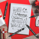 Calligraphy Pens for Writing, Hand Lettering Pens, 6 Size | Black | 1.0-3.0mm — 6