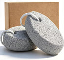 Natural Foot Pumice Stone for Feet, Borogo 2-Pack Lava Pedicure Tools Hard Skin Callus Remover for Feet and Hands - White — 2