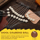 JNENERY Wool Daubers Ball Brush, 20Pcs Leather Dye Kit for Crafts — 4