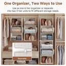 StorageWorks Hanging Closet Organizer, 6-Shelf with 2-in-1 Design, Ivory — 4