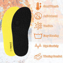 riemot 2 Pairs Memory Foam Wool Insoles for Crocs Clogs,Garden,Nurse,Chef,Wide Toe Box Shoes - Warm Replacement Thin Inserts for Women/Men Black EU38-39/US 6 - 2 Pairs Wool Black — 3