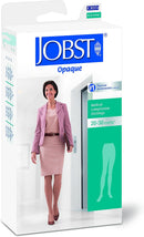 JOBST Opaque Waist High 20-30 mmHg Compression Stockings Pantyhose, Closed Toe, Medium, Cranberry — 6