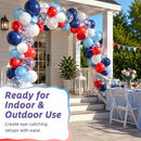 Red and Blue Balloons 50 Pcs 12 Inch Navy Red Pearl Light Latex Balloon | Red Blue — 7