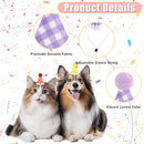 CANREVEL Mini Party Hats for Stuffed Animals Headwear, Birthday Hats | Checkered - 6 PCS — 4