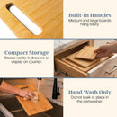 Totally Bamboo Cutting Board Set, 3 Reversible Cutting Boards for Kitchen — 6