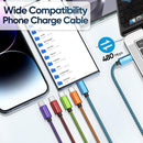 Teyssor USB C to USB C Cable, Type-C Charger Cable 10FT 5Pack 60W, USBC to USBC Fast Charging Cable for Phone 17/16/ 15 Series, Type C Charger Cable for Samsung S24/S24+, MacBook, Pad Pro/Air 2