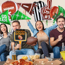 Gatherfun Football Shaped Foil Balloons, 8 Count, Touchdown Balloons for Football Game Tailgate Party Decorations | football 1 set — 3