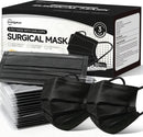 50Pcs Surgical Masks,Black Disposable Face Masks,3-Ply Breathable Mask For Adults,Great For Outdoors, Home, Office, School — 1