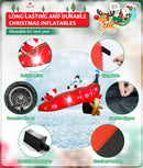 EAONE 7FT Christmas Inflatables Outdoor Decorations, Cute & Funny Inflatatable Christmas Santa Snowman Slide Blow Ups Yard Decoration with Lights for Garden Lawn Home Xmas Holiday Season Decor — 4