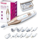 Beurer MP64 Nail Drill Kit, Cordless Electric Nail File with 10 Attachments and LED Light, Electric Manicure Set with Adjustable Speed, E-File for Manicure and Pedicure, with Storage Case — 1