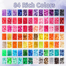 Quefe 84 Colors 4900pcs Kandi Bead Pony Beads Kandi Bracelet Kit — 3