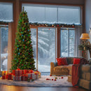 7.5ft Pre-Lit Slim Christmas Tree Douglas Fir — 3