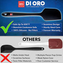 DI ORO Silicone Spatula Set - 600F Heat Resistant, 4-Pc Black — 2