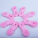 Teskyer Shoe Laces for Sneakers, 4 Pairs Flat Shoelaces | Light Pink — 2