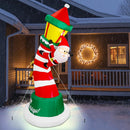 Lulu Home 9FT Christmas Inflatable, Giant Lighthouse with Santa & Reindeer — 6