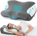 FSA Eligible CPAP Pillow for Users to Reduce Air Leaks & Mask Pressure - Dark Grey — 1