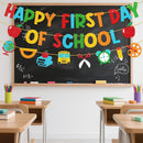 Shzbtdo Pre-Strung First Day of School Banner, Back to School Decorations — 3